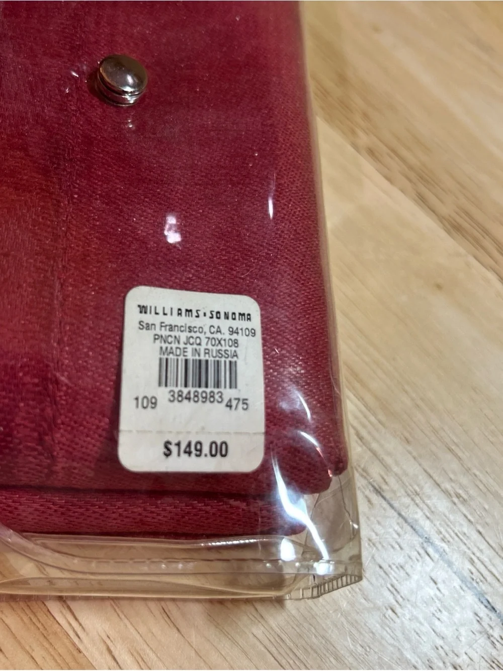 Williams Sonoma please see
